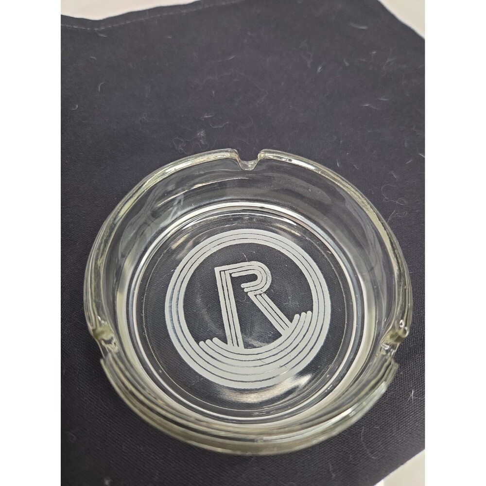 Vintage Roxy Theatre Glass Ashtray Sunset Strip Hollywood Rock Music Memorabilia